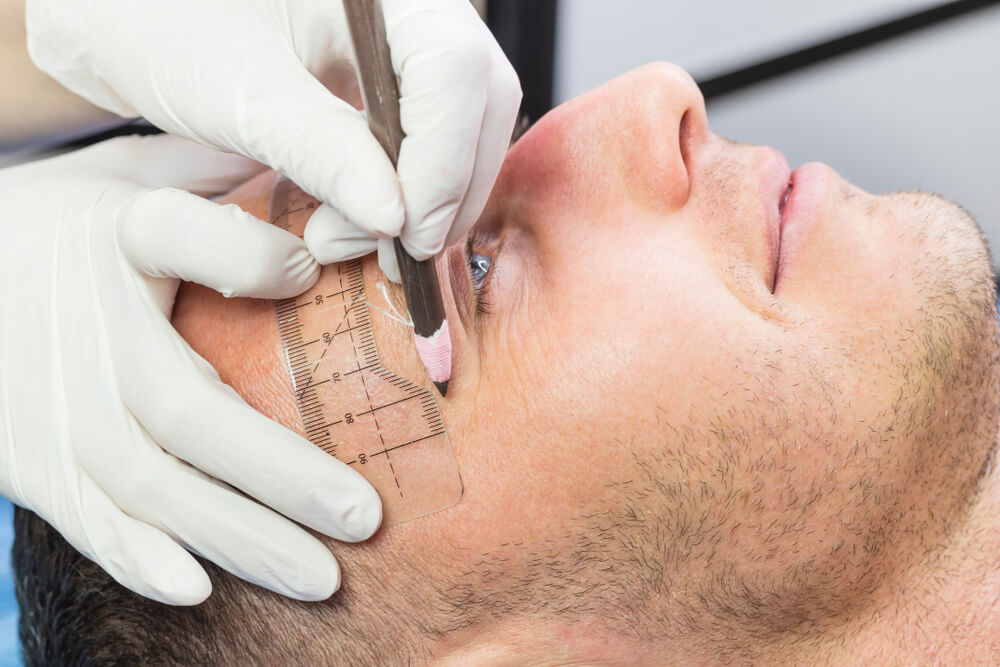 forma rostro hombre microblading