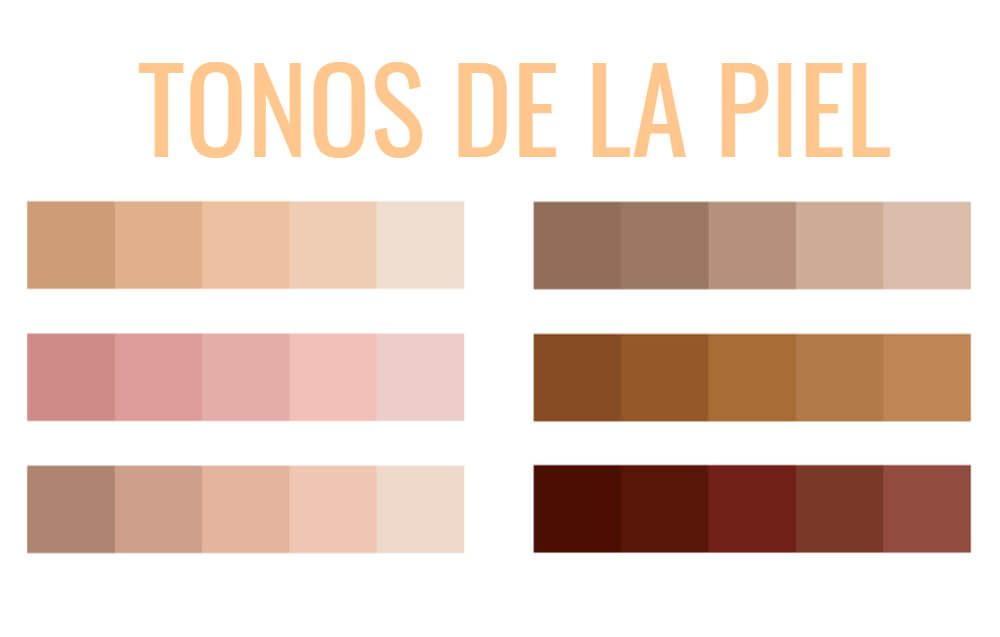tonos de la piel para pigmentos de cejas